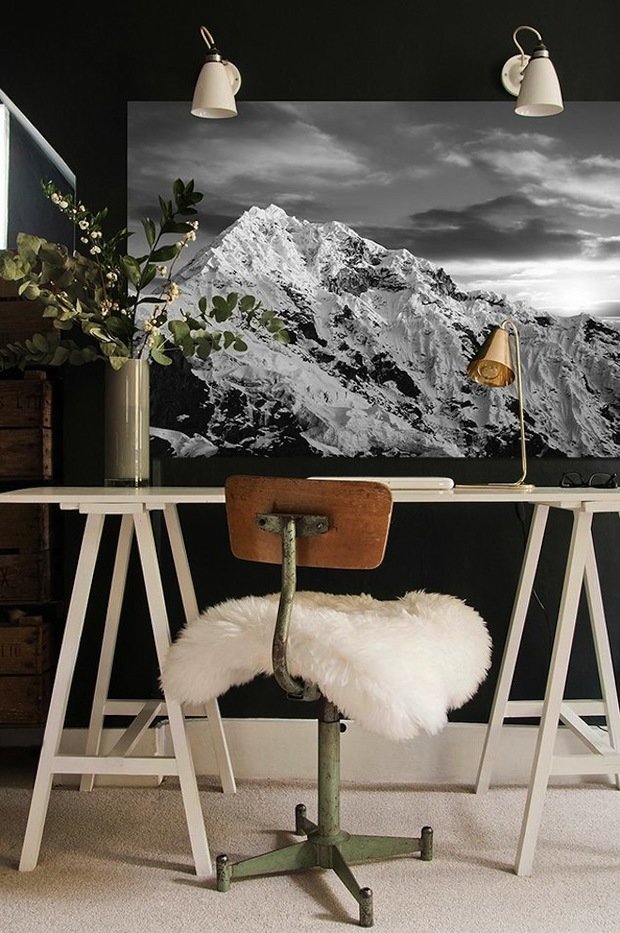 Фотография: Офис в стиле Скандинавский, Кабинет, Интерьер комнат – фото на INMYROOM