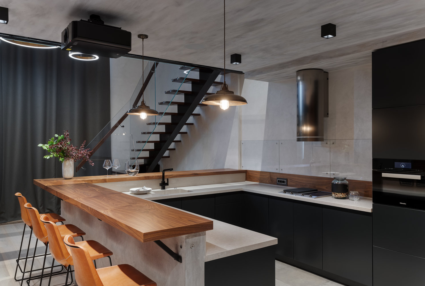 Фотография: Кухня и столовая в стиле Современный, Лофт, Квартира, Проект недели, Москва, GM-Interior, 3 комнаты, Более 90 метров – фото на INMYROOM Фотография: Кухня и столовая в стиле Современный, Лофт, Квартира, Проект недели, Москва, GM-Interior, 3 комнаты, Более 90 метров – фото на INMYROOM