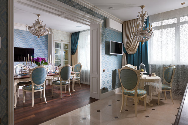 Фотография: Кухня и столовая в стиле Классический, Квартира, Дома и квартиры, Пентхаус – фото на INMYROOM