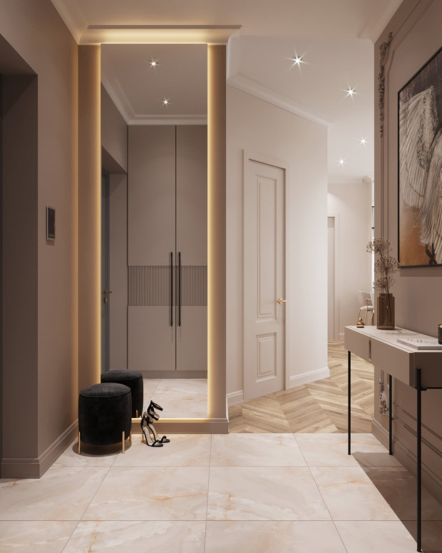 Фотография: Прихожая в стиле Классический, Современный, Эклектика, Квартира, Проект недели, Санкт-Петербург, 4 и больше, 60-90 метров, Елена Лебедева – фото на INMYROOM