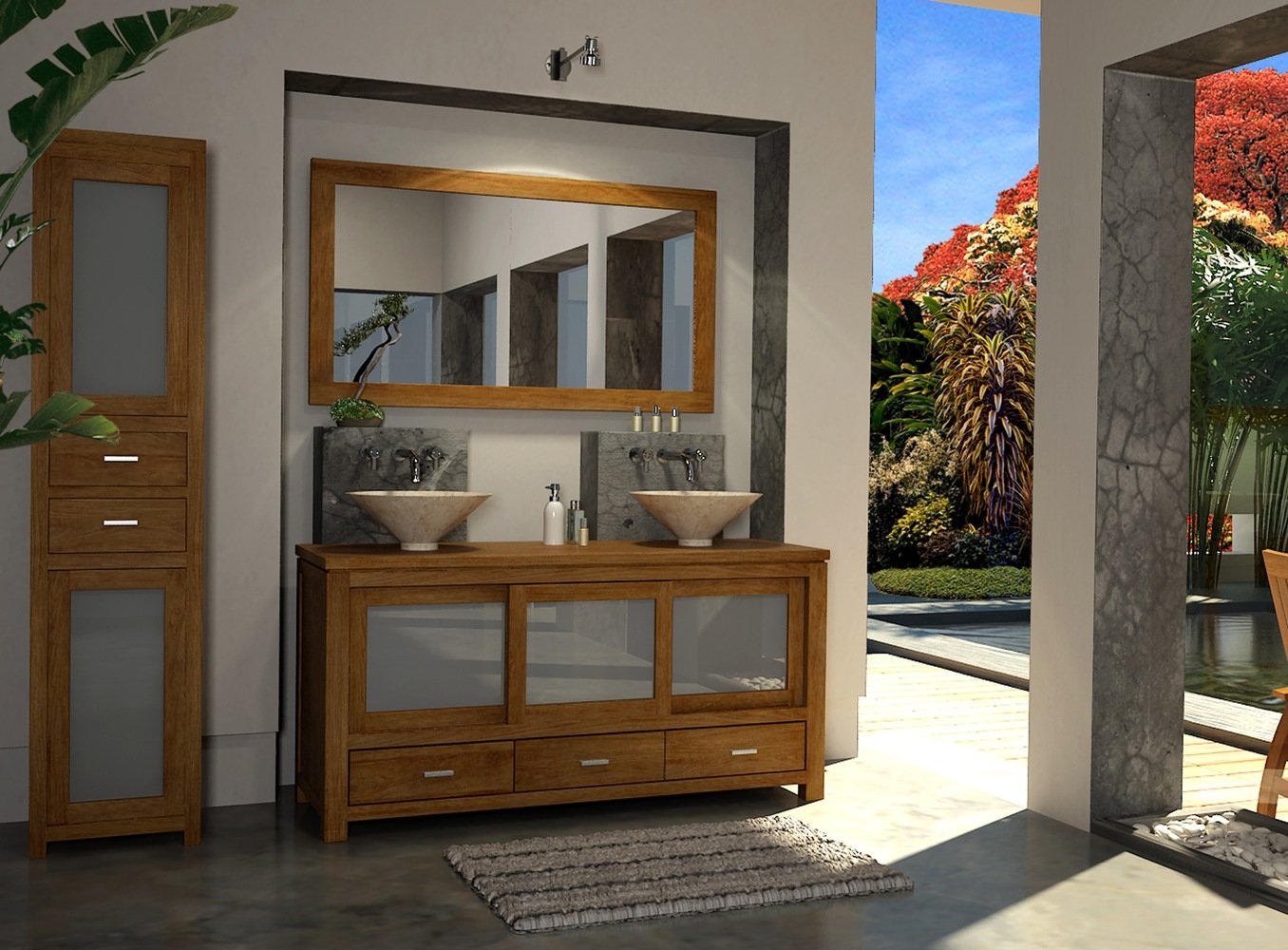 Фотография: Ванная в стиле Прованс и Кантри, Современный, Интерьер комнат, Teak House, Эко – фото на INMYROOM Фотография: Ванная в стиле Прованс и Кантри, Современный, Интерьер комнат, Teak House, Эко – фото на INMYROOM