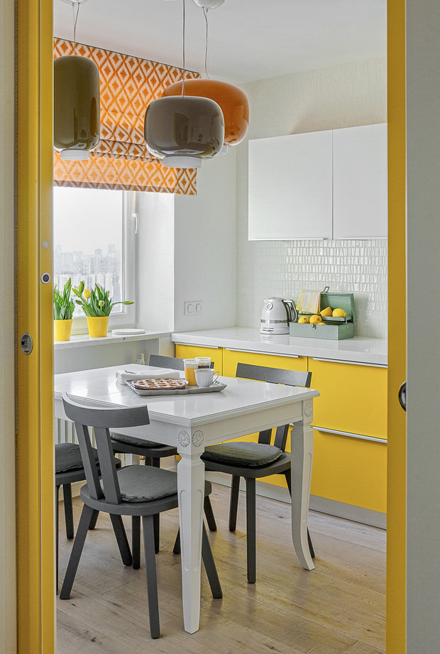 Фотография: Кухня и столовая в стиле Скандинавский, Современный, Квартира, Россия, Проект недели, Москва, Надя Зотова – фото на INMYROOM