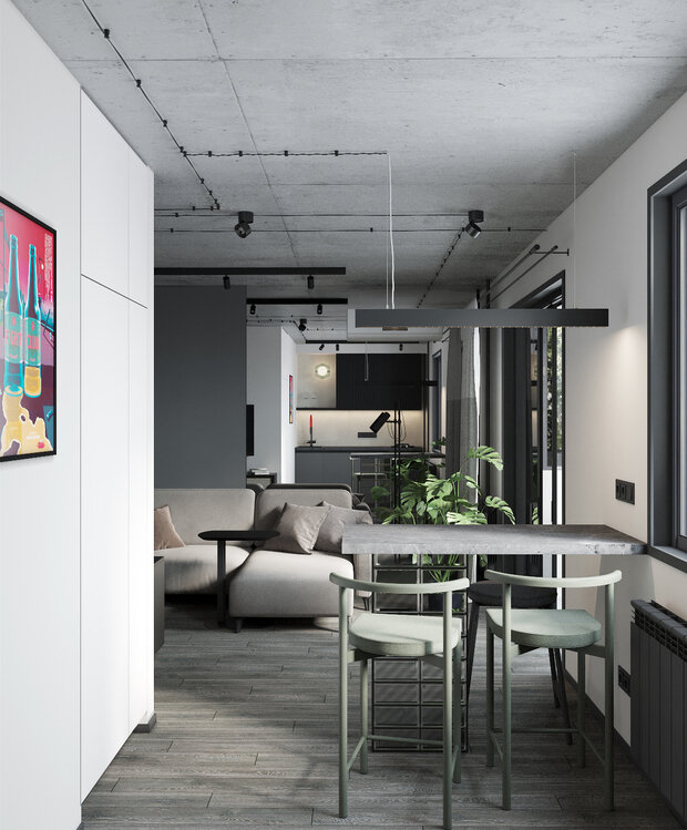 Фото из портфолио 30м2 в старом фонде – фотографии дизайна интерьеров на INMYROOM