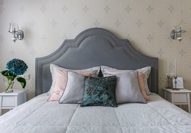 Фотография: Спальня в стиле Классический, Современный, Квартира, Проект недели, Москва, 3 комнаты, 60-90 метров, Елена Бодрова – фото на INMYROOM