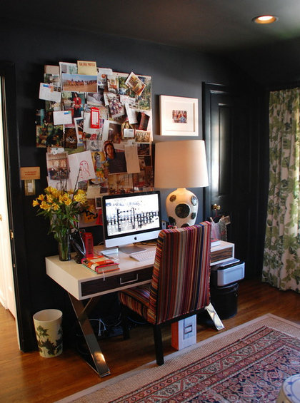 Фотография: Кабинет в стиле Современный, Декор интерьера, Декор дома, Цвет в интерьере, Обои – фото на INMYROOM