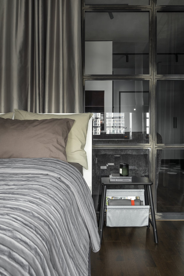 Фотография: Спальня в стиле Лофт, Квартира, Студия, Проект недели, Москва, 1 комната, до 40 метров, 40-60 метров, Влада Загайнова – фото на INMYROOM