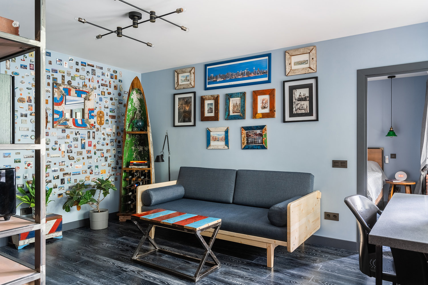 Фотография: Гостиная в стиле Лофт, Эклектика, Малогабаритная квартира, Квартира, Проект недели, Москва, 2 комнаты, 40-60 метров, Елена Дадиани – фото на INMYROOM Фотография: Гостиная в стиле Лофт, Эклектика, Малогабаритная квартира, Квартира, Проект недели, Москва, 2 комнаты, 40-60 метров, Елена Дадиани – фото на INMYROOM