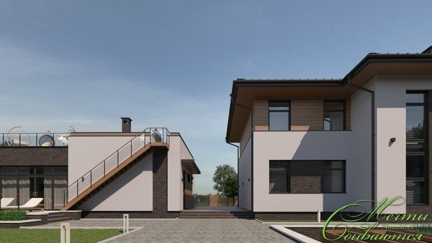 Фото из портфолио Проект фасадов индивидуального жилого дома – фотографии дизайна интерьеров на INMYROOM