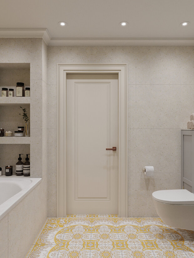 Фотография: Ванная в стиле Классический, Современный, Эклектика, Проект недели, Москва, 4 и больше, Более 90 метров, Ольга Долидзе – фото на INMYROOM