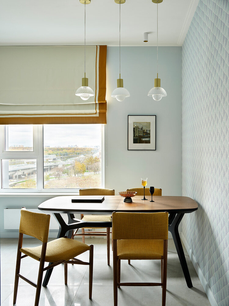Фотография: Кухня и столовая в стиле Современный, Квартира, Проект недели, Москва, Монолитный дом, 3 комнаты, Более 90 метров, Анастасия Холопцева – фото на INMYROOM