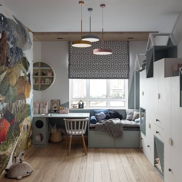 Фотография: Детская в стиле Современный, Квартира, Проект недели, Москва, 3 комнаты, 60-90 метров, Анна Малютина – фото на INMYROOM