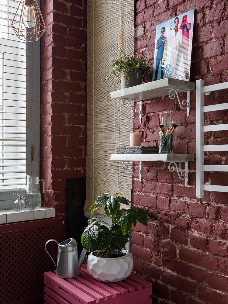 Фотография: Ванная в стиле Лофт, Малогабаритная квартира, Квартира, Студия, Проект недели, Санкт-Петербург, Кирпичный дом, до 40 метров, SeraphimDSGN, Серафима Гавриленко – фото на INMYROOM Фотография: Ванная в стиле Лофт, Малогабаритная квартира, Квартира, Студия, Проект недели, Санкт-Петербург, Кирпичный дом, до 40 метров, SeraphimDSGN, Серафима Гавриленко – фото на INMYROOM