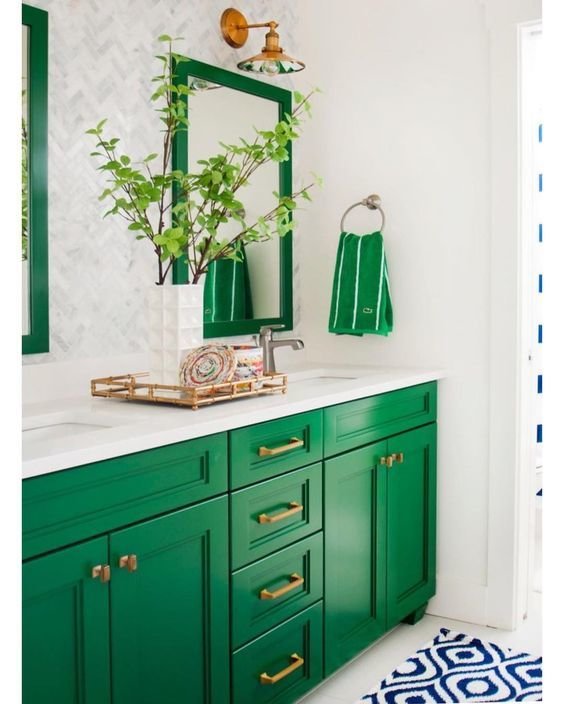 Фотография: Ванная в стиле Скандинавский, Советы, Зеленый – фото на INMYROOM