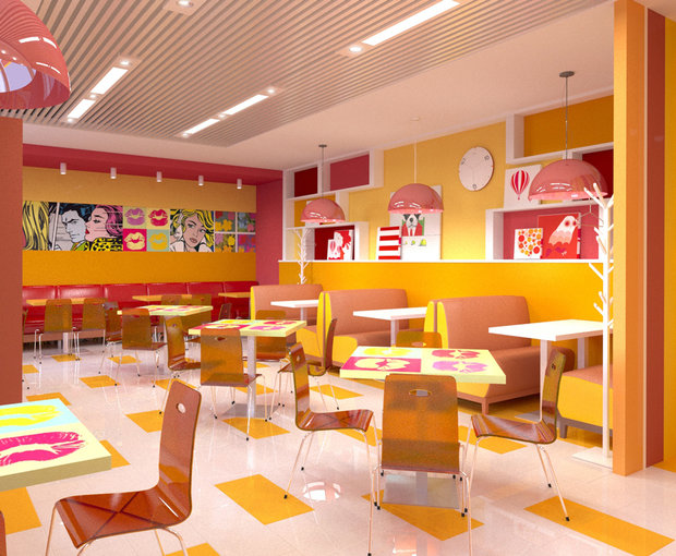 Фото из портфолио Пиццерия ЕЩЕ – фотографии дизайна интерьеров на INMYROOM