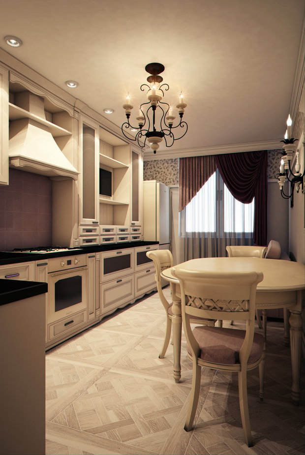 Фотография: Кухня и столовая в стиле Классический, Эклектика, Прованс и Кантри, Квартира, Проект недели – фото на INMYROOM