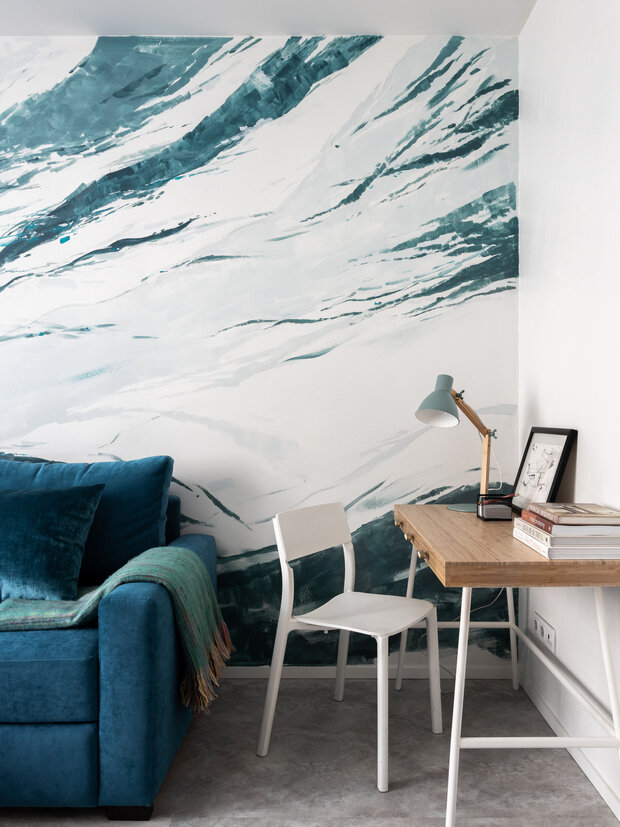 Фотография: Кабинет в стиле Современный, Скандинавский, Квартира, Проект недели, Санкт-Петербург, 60-90 метров, Ольга Егупова – фото на INMYROOM