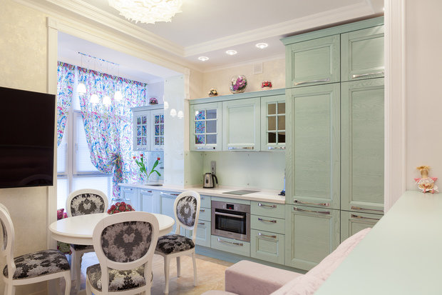 Фото из портфолио Светлая квартира в Нижегородской области – фотографии дизайна интерьеров на INMYROOM