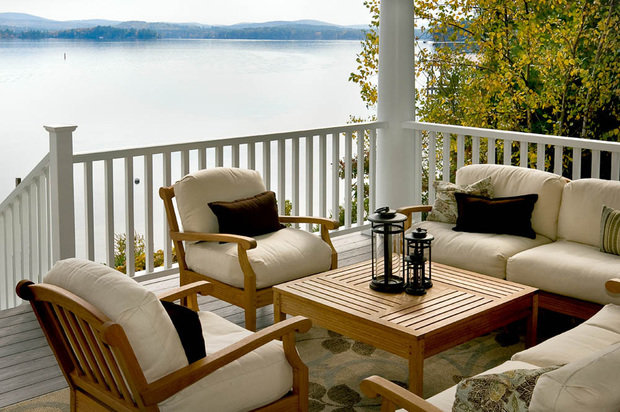 Фотография: Балкон, Терраса в стиле Прованс и Кантри, Классический, Современный, Дом, США, Дома и квартиры, Эко, Панорамные окна, Дом и дача – фото на INMYROOM