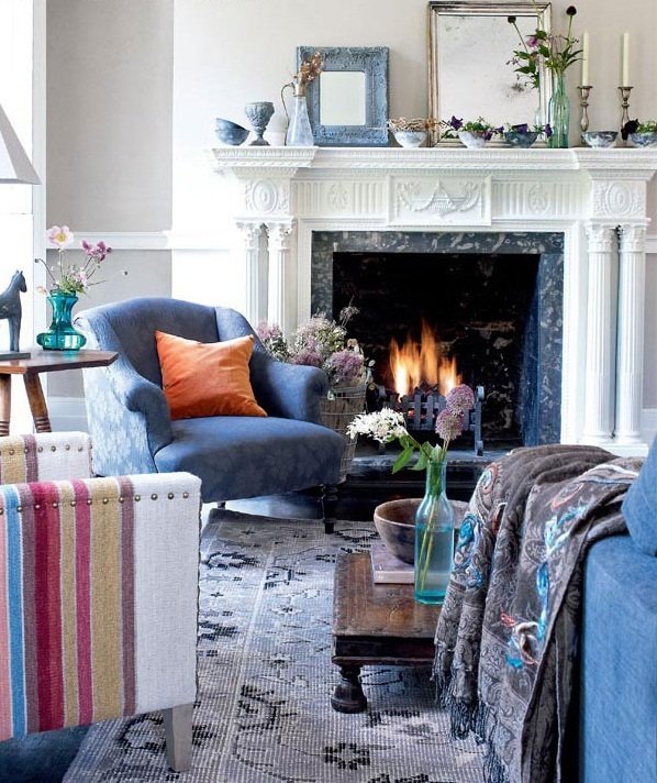 Фотография: Гостиная в стиле Прованс и Кантри, Классический, Скандинавский, Современный, Декор интерьера, Текстиль, Подушки – фото на INMYROOM