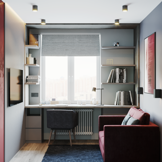 Фотография: Кабинет в стиле Современный, Гид, Наля Зотова, Bon Home Design, Ирина Большакова, LINES, PROSVIRIN DESIGN STUDIO – фото на INMYROOM