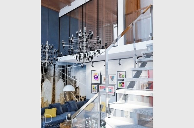 Фото из портфолио ЛОФТ В ЖК TRIBECCA В МОСКВЕ,120 М² – фотографии дизайна интерьеров на INMYROOM