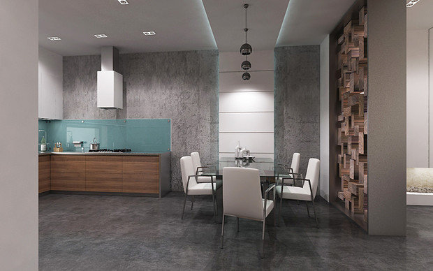 Фотография: Кухня и столовая в стиле Современный, Хай-тек – фото на INMYROOM