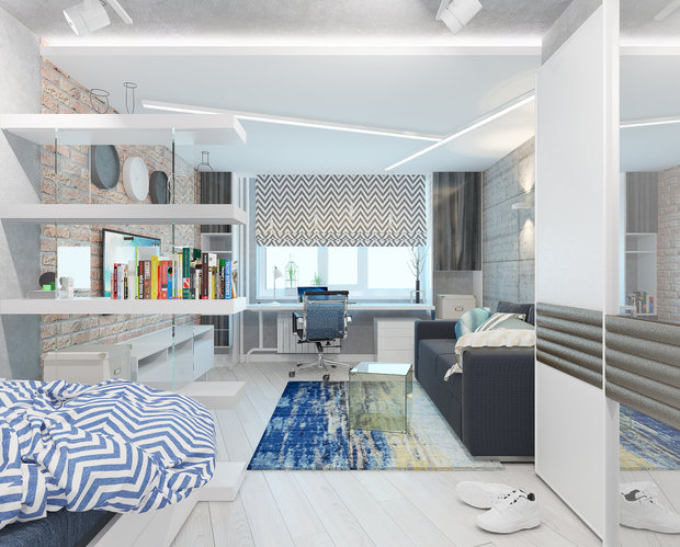 Фотография: Спальня в стиле Скандинавский – фото на InMyRoom.ru