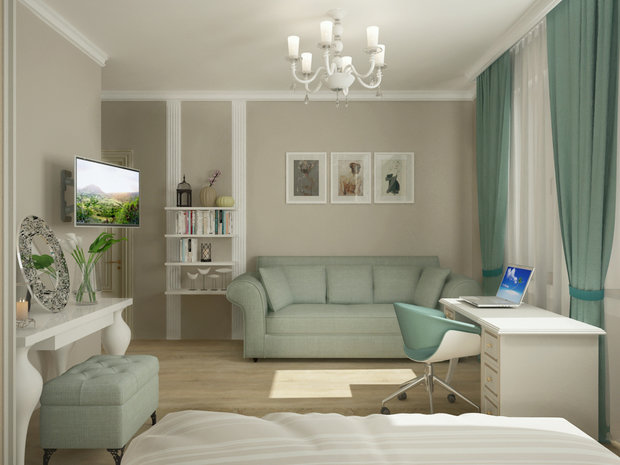 Фото из портфолио Спальня для девушки – фотографии дизайна интерьеров на INMYROOM