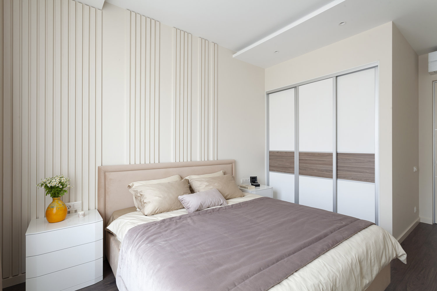 Фотография: Спальня в стиле Современный, Квартира, Проект недели, Москва, 2 комнаты, 60-90 метров, Мария Ничипоренко – фото на INMYROOM