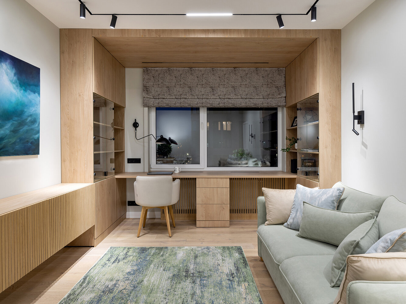 Фотография: Кабинет в стиле Современный, Минимализм, Квартира, Проект недели, Санкт-Петербург, 4 и больше, Более 90 метров, Анастасия Курганова – фото на INMYROOM Фотография: Кабинет в стиле Современный, Минимализм, Квартира, Проект недели, Санкт-Петербург, 4 и больше, Более 90 метров, Анастасия Курганова – фото на INMYROOM