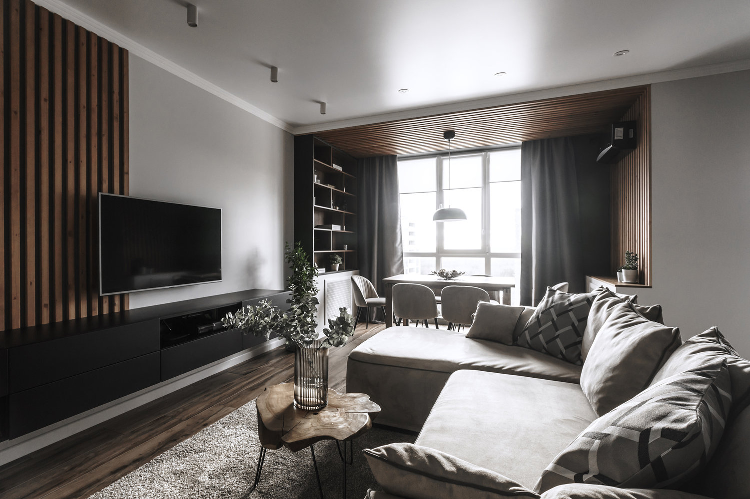 Фотография: Гостиная в стиле Современный, Квартира, Минимализм, Проект недели, Пенза, 3 комнаты, Более 90 метров, Юлия Власова – фото на INMYROOM Фотография: Гостиная в стиле Современный, Квартира, Минимализм, Проект недели, Пенза, 3 комнаты, Более 90 метров, Юлия Власова – фото на INMYROOM