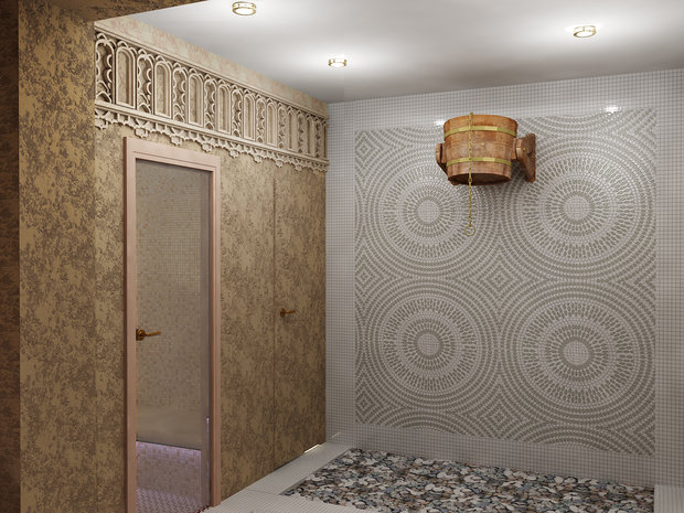 Фото из портфолио Частный «Spa-dom» в колониальном стиле – фотографии дизайна интерьеров на INMYROOM