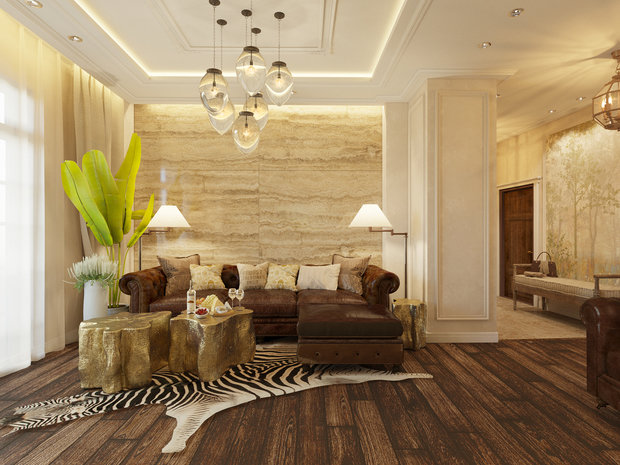 Фото из портфолио дизайн-проект квартиры в винтажном колониальном стиле в г. Москва – фотографии дизайна интерьеров на INMYROOM