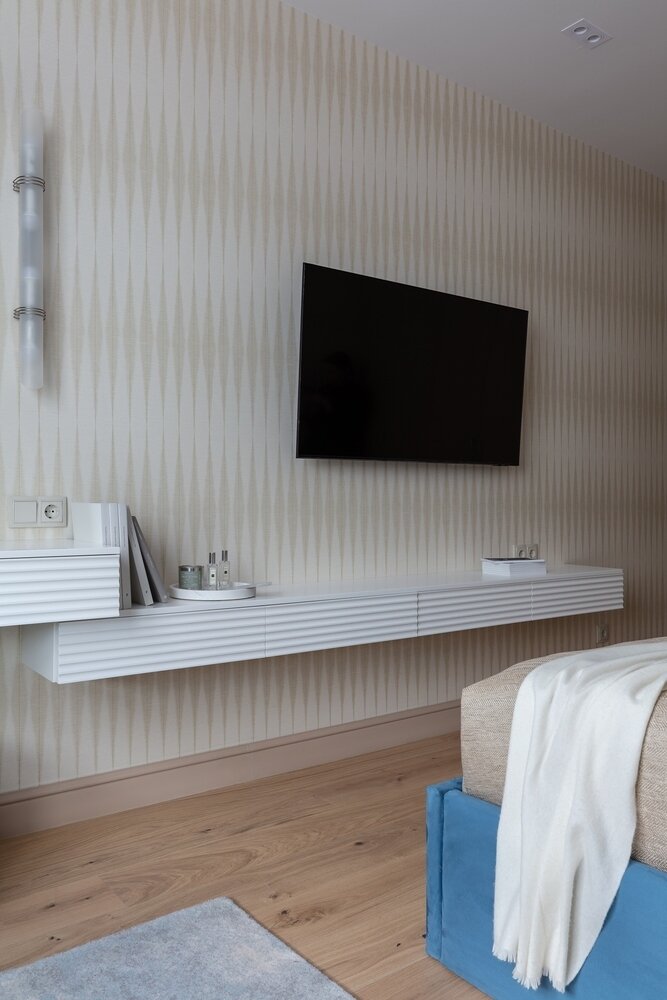 Фотография: Спальня в стиле Современный, Квартира, Проект недели, Санкт-Петербург, 3 комнаты, 60-90 метров, Олеся Парамонова – фото на INMYROOM