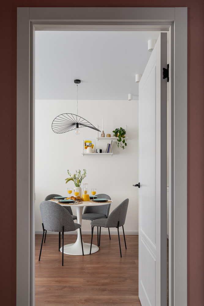 Фотография: Кухня и столовая в стиле Современный, Квартира, Проект недели, Москва, 1 комната, 40-60 метров, Анастасия Заркуа – фото на INMYROOM