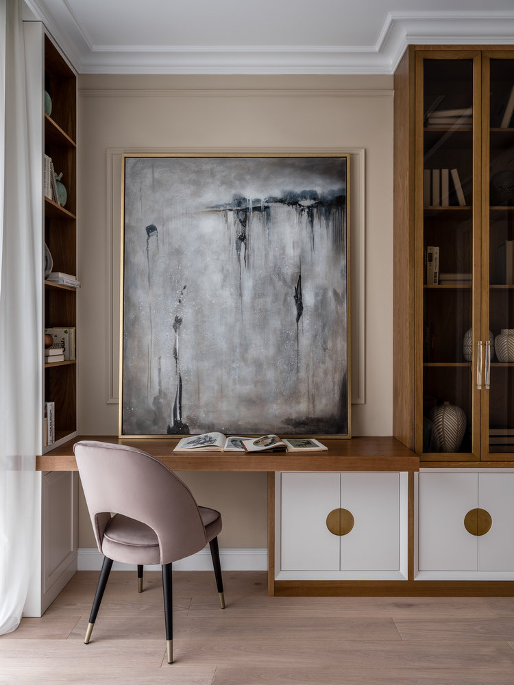 Фотография: Спальня в стиле Классический, Современный, Квартира, Проект дня, Одинцово, Мария Рублева, 3 комнаты, Более 90 метров, Эксклюзивные проекты – фото на INMYROOM