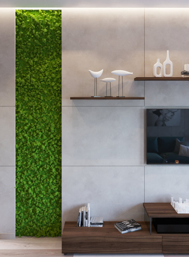 Фотография: Гостиная в стиле Современный, Квартира, Проект недели, Москва, 2 комнаты, 40-60 метров, Deus of House – фото на INMYROOM