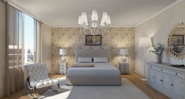Фото из портфолио Спальня для клиентки из США – фотографии дизайна интерьеров на INMYROOM