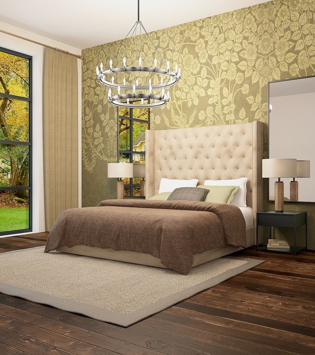 Фото из портфолио Осенняя спальня – фотографии дизайна интерьеров на INMYROOM