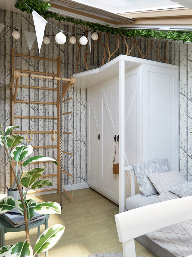 Фотография: Детская в стиле Скандинавский, Эко, Эклектика, Квартира, Проект недели, Красногорск, Московская область, 4 и больше, 60-90 метров, Маргарита Рассказова, КП «Этюд Фэмили Клаб» – фото на INMYROOM