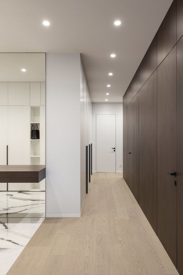 Фотография: Прихожая в стиле Современный, Минимализм, Хай-тек, Квартира, Украина, Проект недели, SVOYA STUDIO, 3 комнаты, Более 90 метров, Днепр – фото на INMYROOM