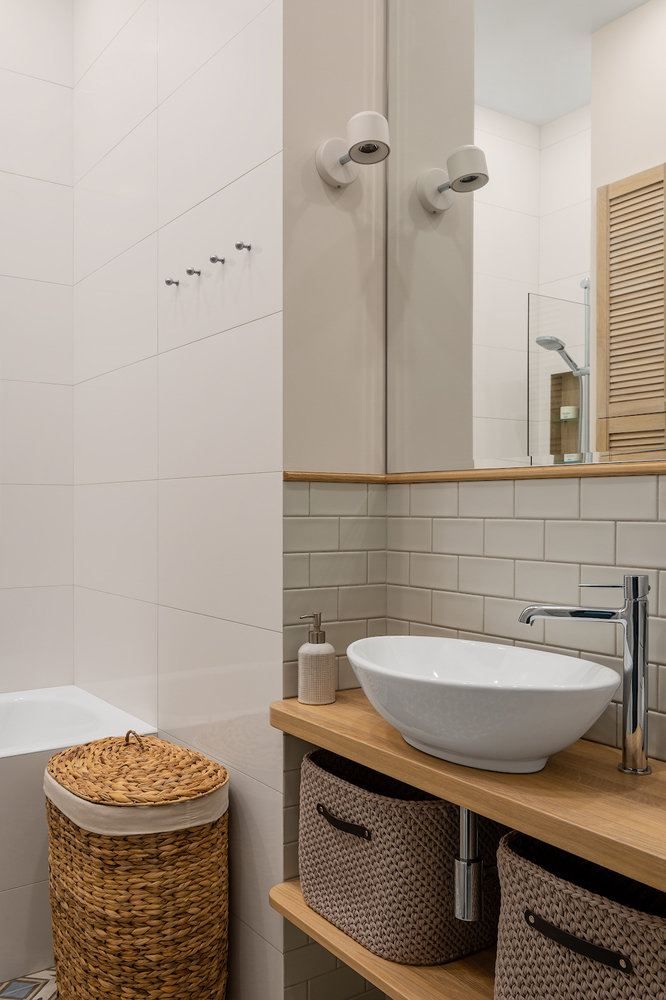 Фотография: Ванная в стиле Современный, Квартира, Проект недели, Москва, 1 комната, 40-60 метров, Алла Сеничева – фото на INMYROOM Фотография: Ванная в стиле Современный, Квартира, Проект недели, Москва, 1 комната, 40-60 метров, Алла Сеничева – фото на INMYROOM