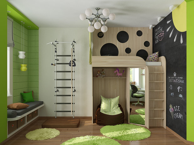 Фото из портфолио Детская комната в ЖК "Атлетик Хаус" – фотографии дизайна интерьеров на INMYROOM