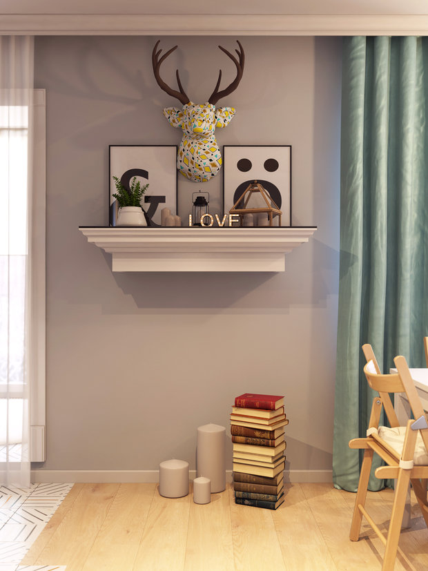 Фото из портфолио г. Сургут ЖК "За ручьём" ул., Университетская 19, 72 кв.м – фотографии дизайна интерьеров на INMYROOM