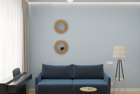 Дизайн-проект Екатерины Котовой, квартира 76 кв.м в ЖК Green Park г.Москве