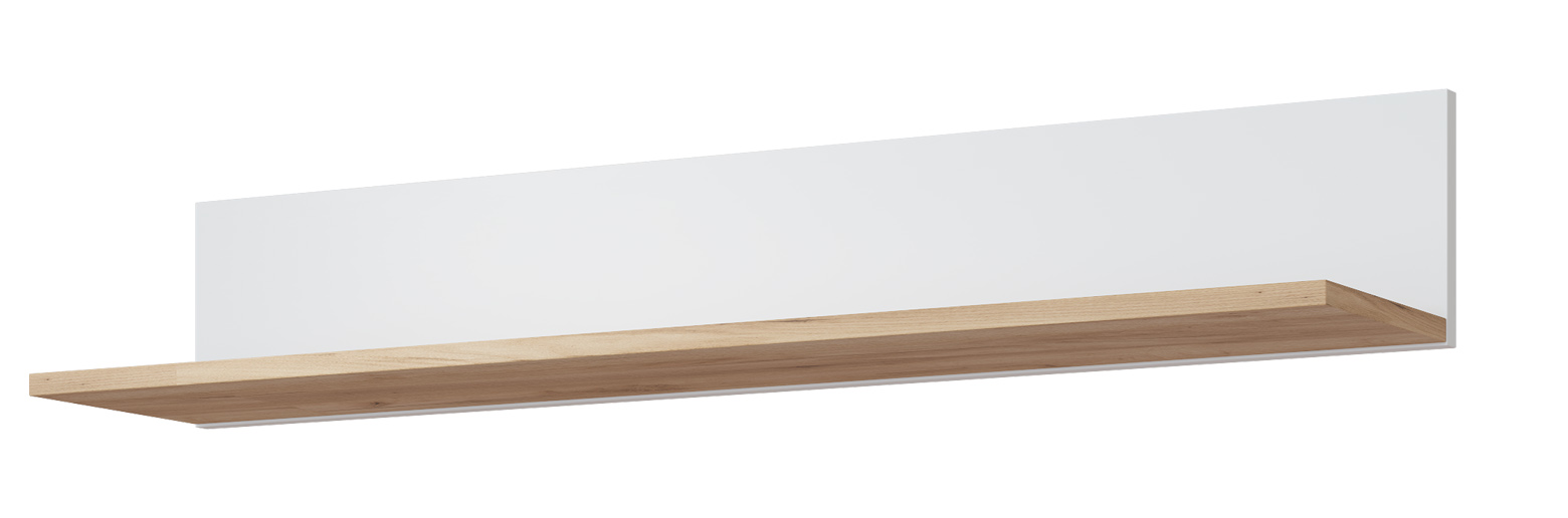 Полка навесная Эмилия белого цвета