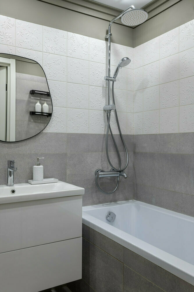 Фотография: Ванная в стиле Современный, Квартира, Проект недели, Москва, 2 комнаты, 40-60 метров, Анна Моджаро – фото на INMYROOM