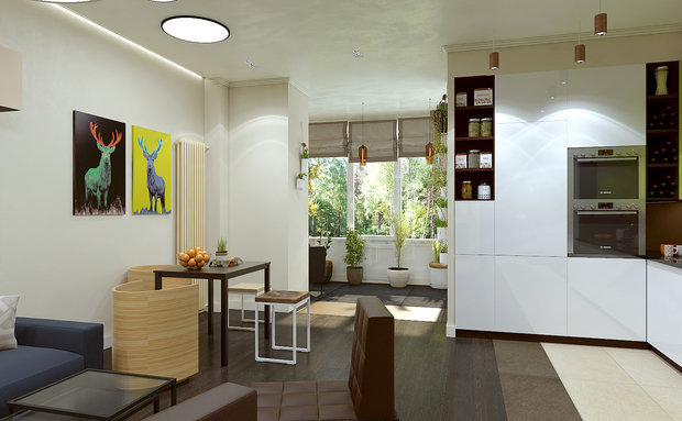 Фотография: Кухня и столовая в стиле Скандинавский, Современный – фото на INMYROOM