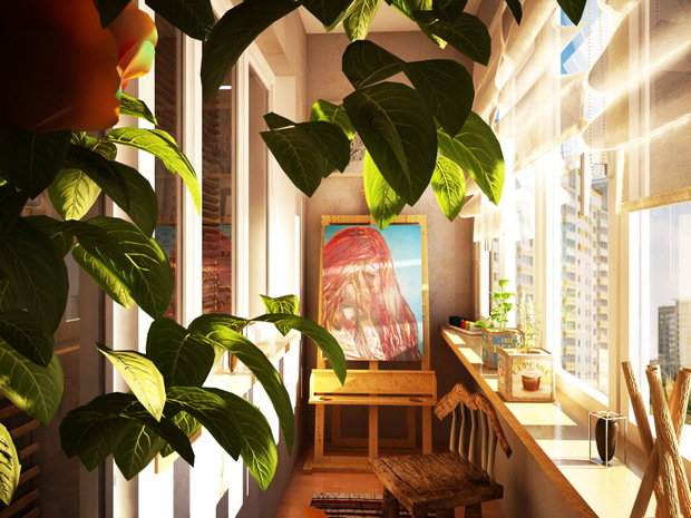 Фотография: Балкон, Терраса в стиле Современный, Малогабаритная квартира, Квартира, Дома и квартиры – фото на INMYROOM