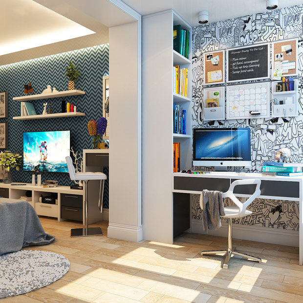 Фото из портфолио Современный дизайн для молодой семьи – фотографии дизайна интерьеров на INMYROOM